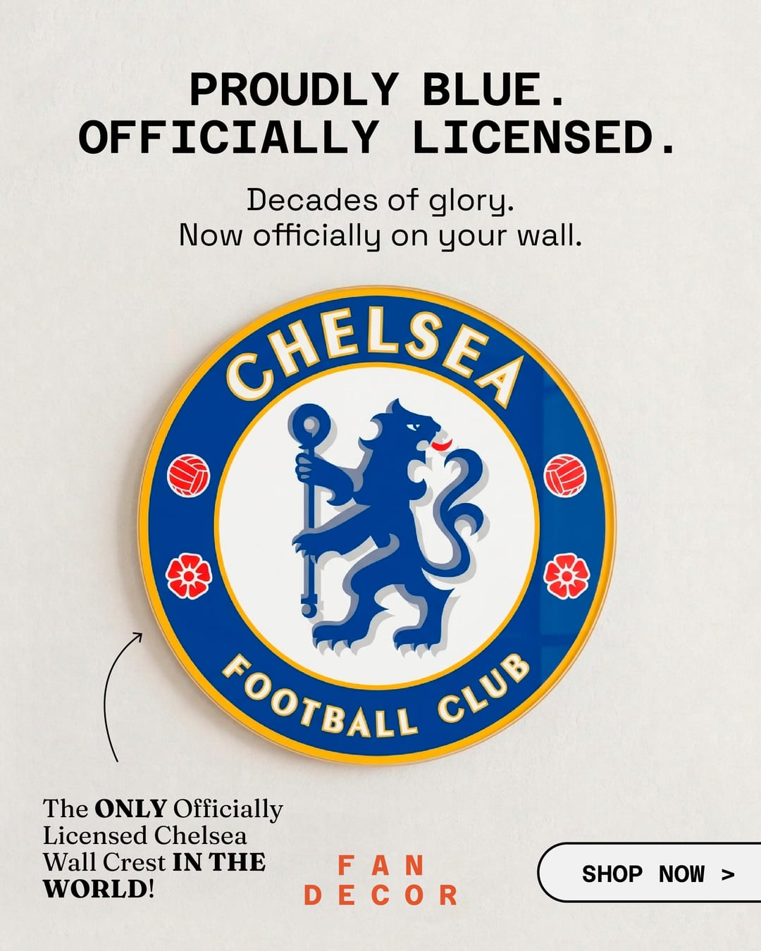Fan Decor Chelsea wall crest